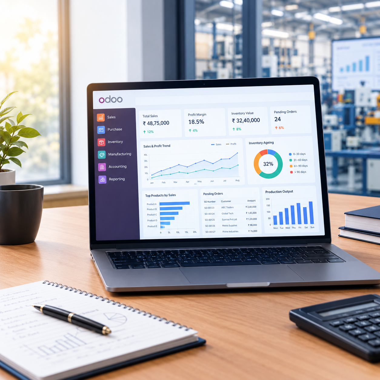Odoo Custom Reports and Dashboards